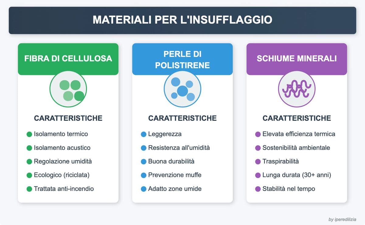 insuflaggio materiali