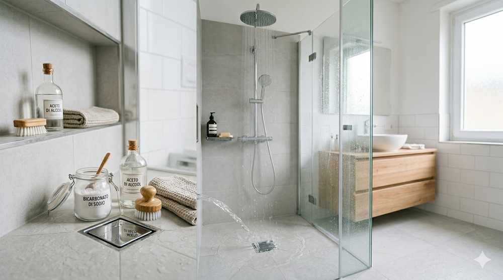 Come sturare la doccia - tutte le soluzioni naturali e geniali