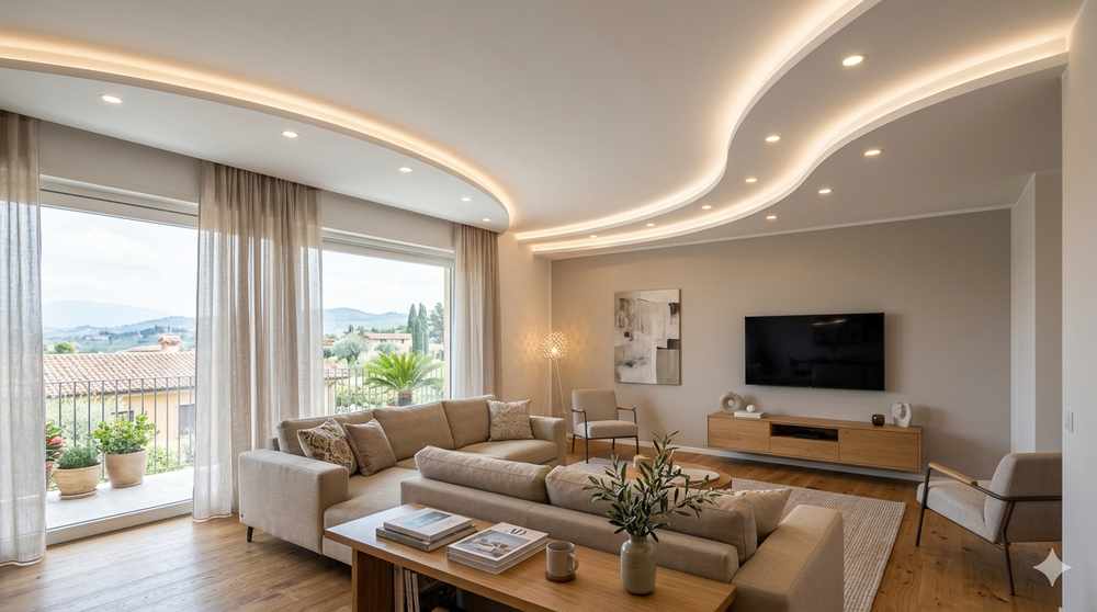 Controsoffitto in cartongesso - dalla progettazione alla realizzazione