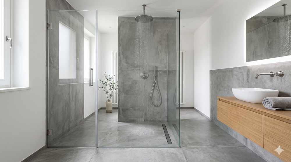 Docce a filo pavimento: soluzione moderna e minimale per il bagno