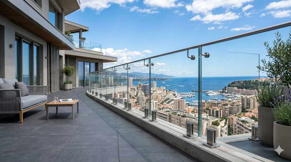 Parapetto in vetro: Dettagli, istruzioni e consigli per l'edilizia