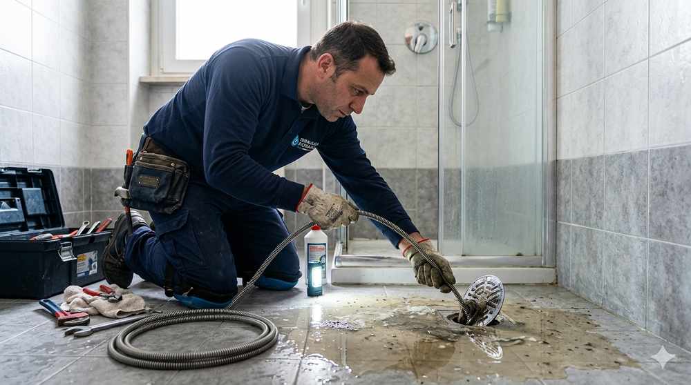 Scarico doccia a pavimento intasato, come risolvere