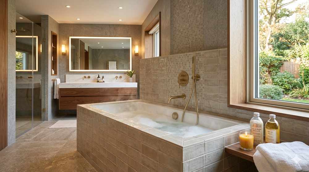 Vasca da bagno in muratura